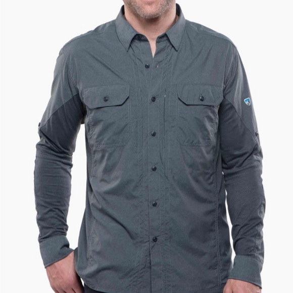 Kuhl Other - Kuhl Men’s Airspeed performance fabric Button Down - XXL - Carbon - EUC